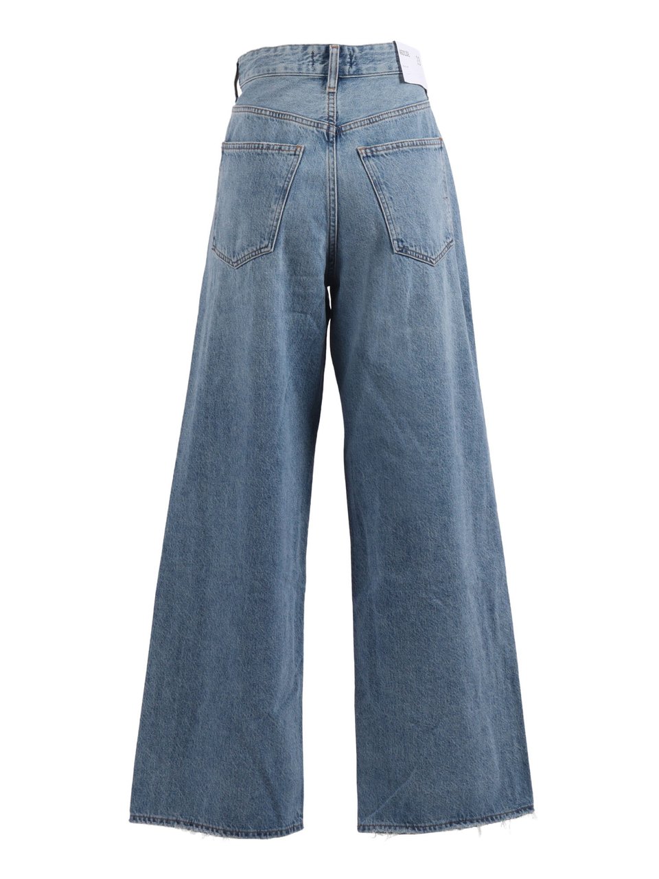 Agolde Vana Fold Wide Leg Jeans Grijs