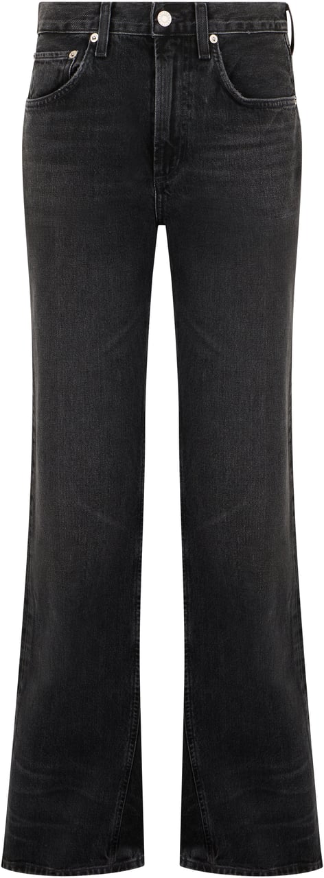 Agolde Flared denim pants Zwart