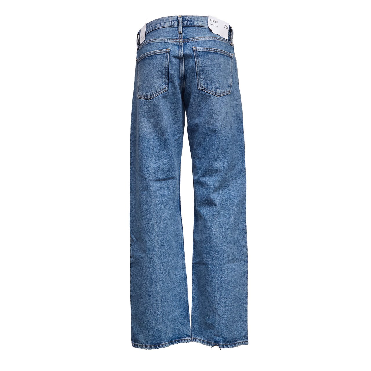 Agolde Low Rise Loose Faded Jeans Blauw