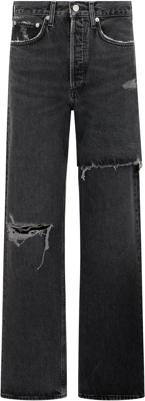 Agolde Straight jeans in cotton Zwart