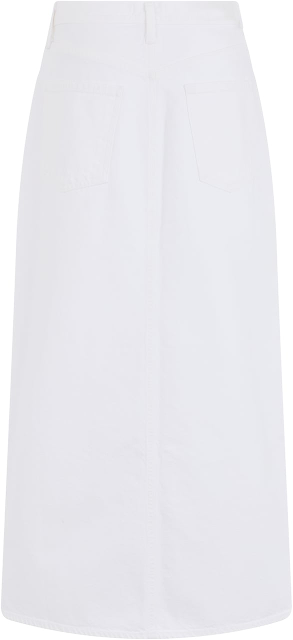 Agolde Long denim skirt Wit