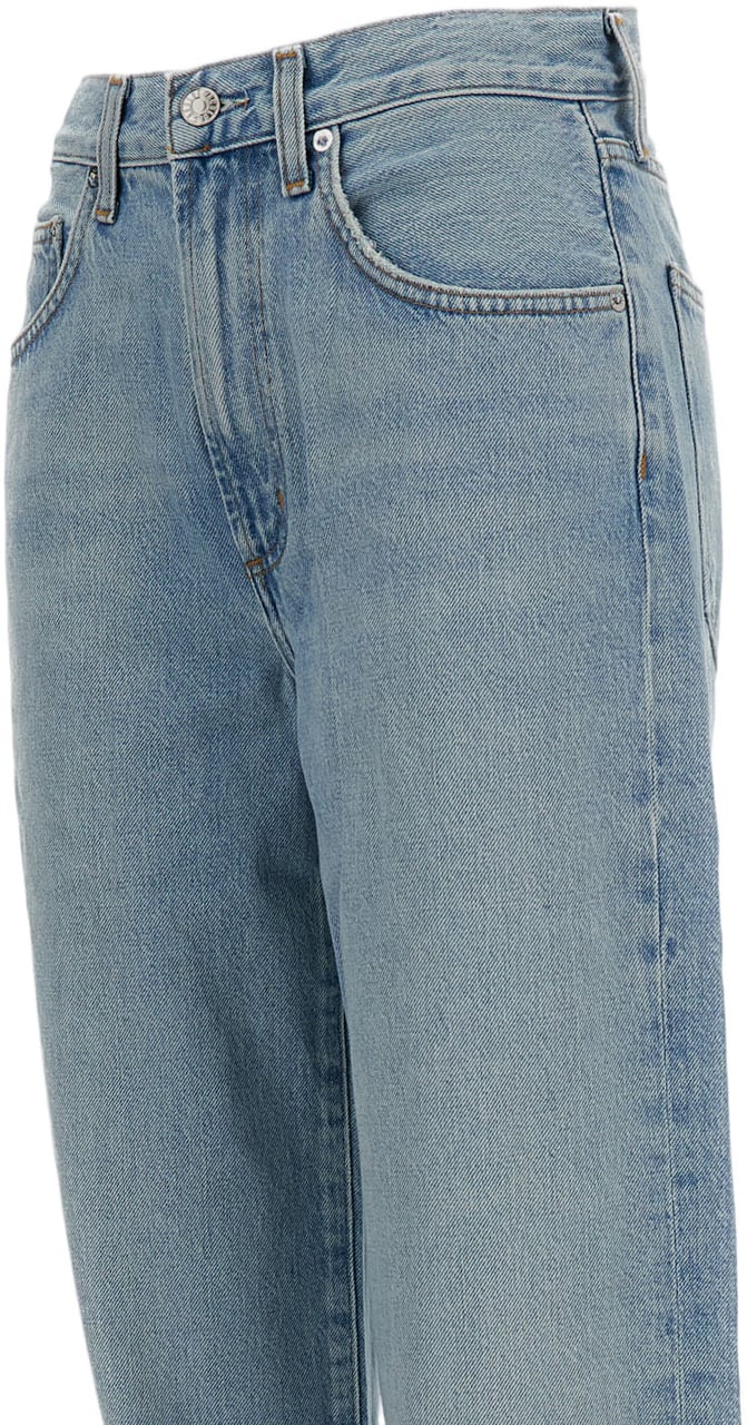 Agolde Jeans With Cinched Hem Neutraal