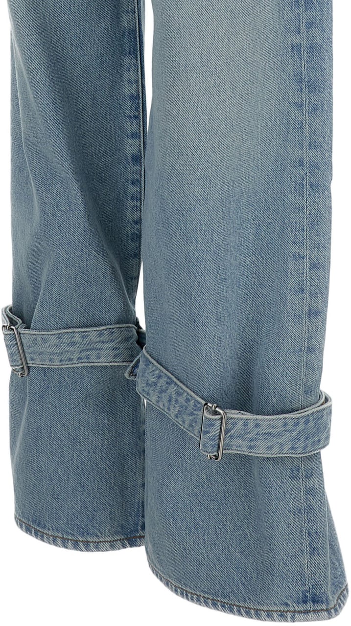 Agolde Jeans With Cinched Hem Neutraal