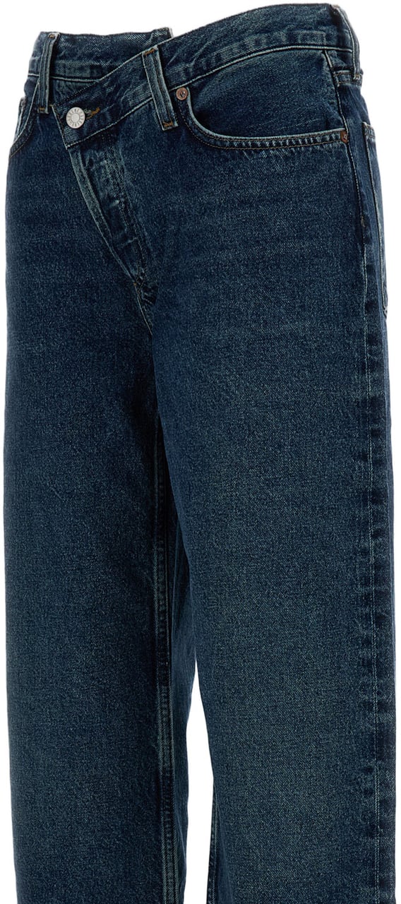 Agolde Arc Criss Cross Denim Jeans Neutraal