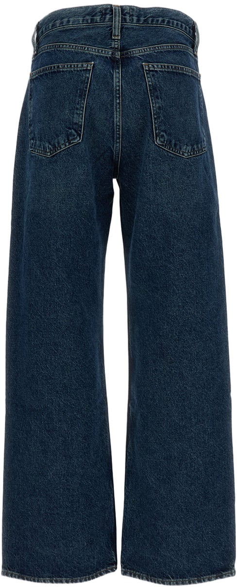 Agolde Arc Criss Cross Denim Jeans Neutraal