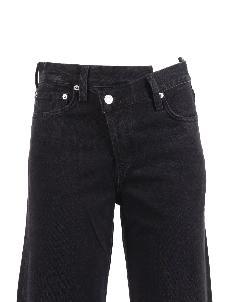 Agolde Black Arc Criss Cross Jeans Zwart