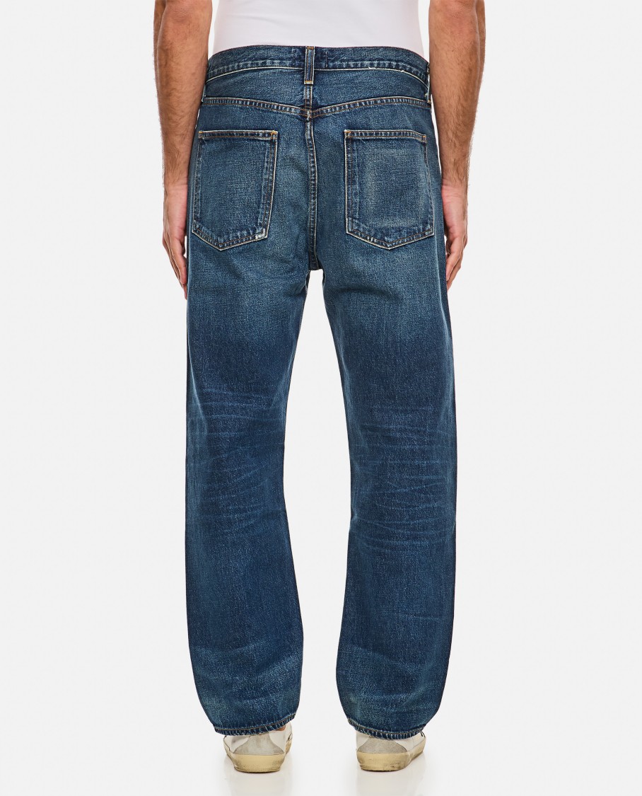 Agolde Faded Blue Straight-Leg 90'S Jeans Blauw