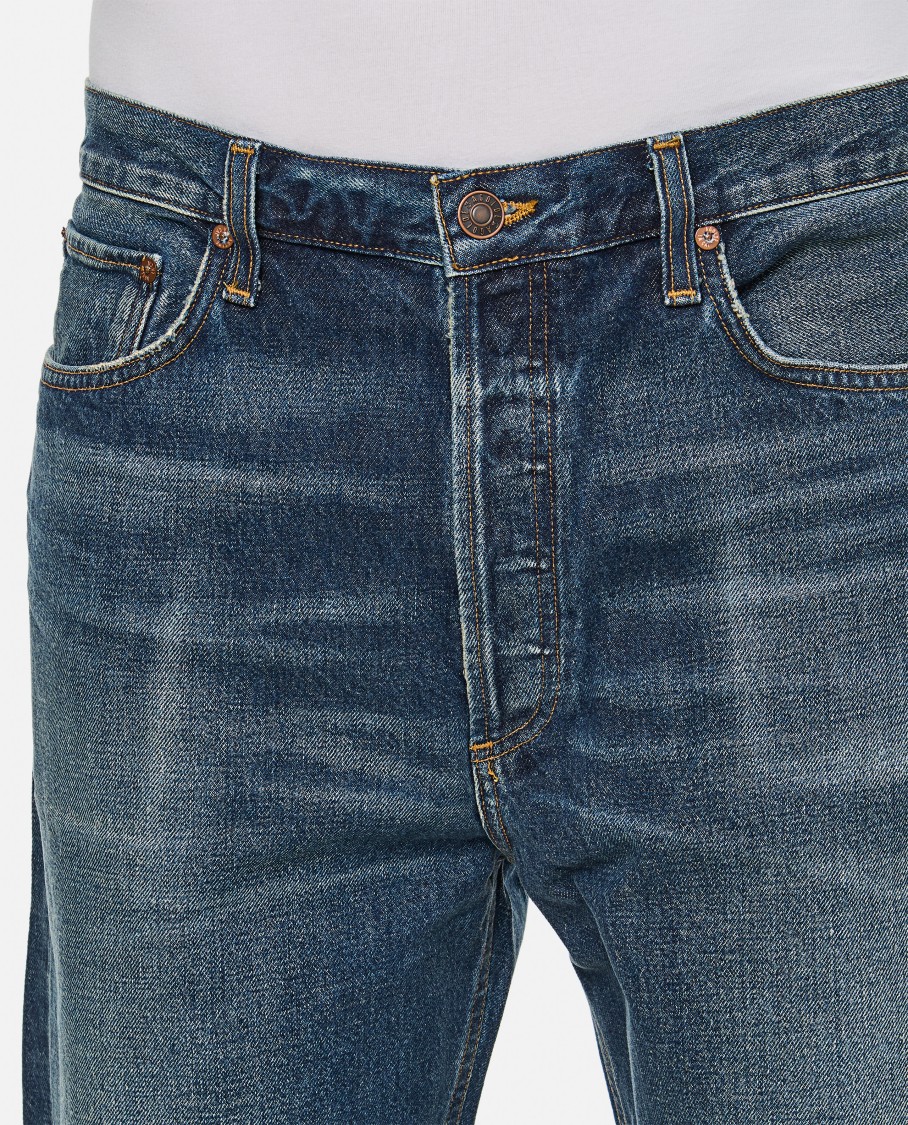 Agolde Faded Blue Straight-Leg 90'S Jeans Blauw