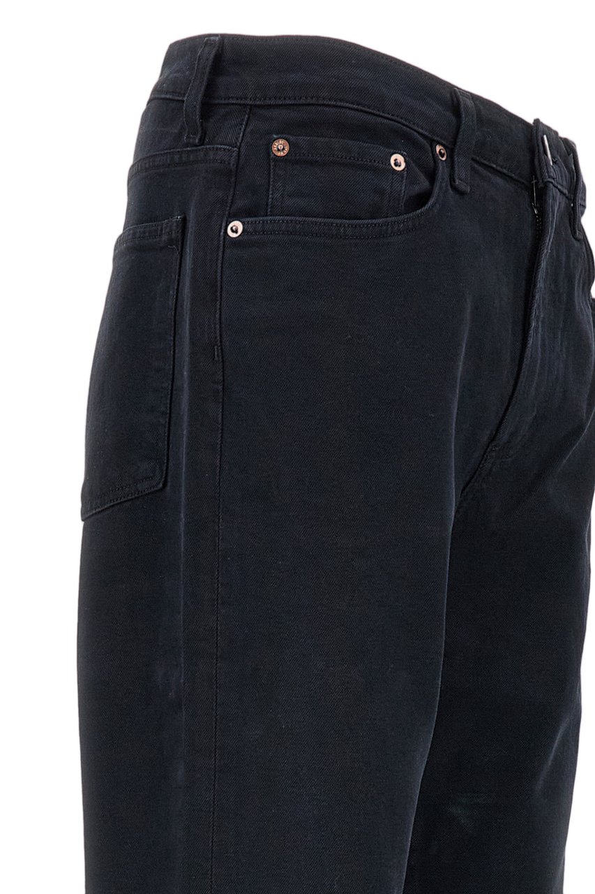 Agolde Five-Pocket Slim Fit Jeans With Minimalist Design Zwart