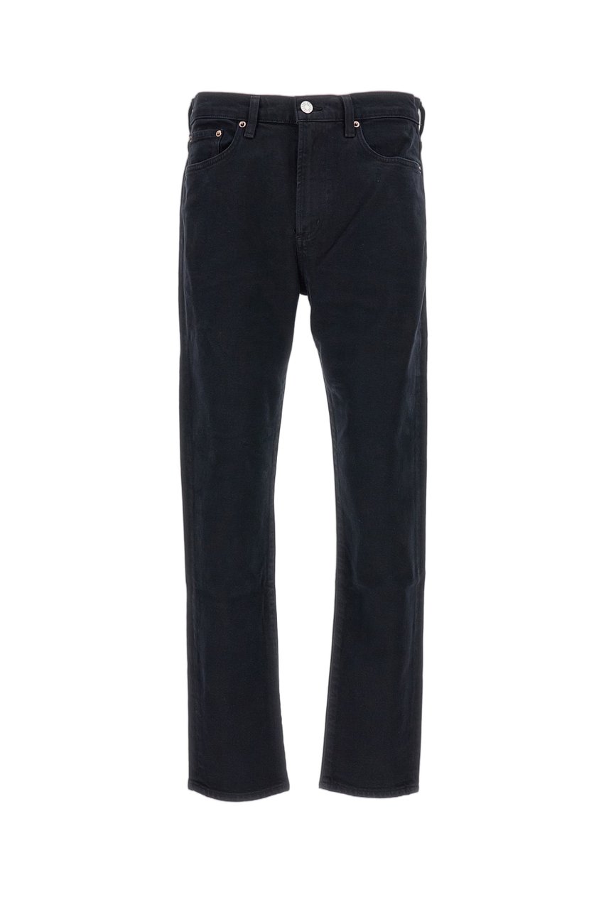 Agolde Five-Pocket Slim Fit Jeans With Minimalist Design Zwart