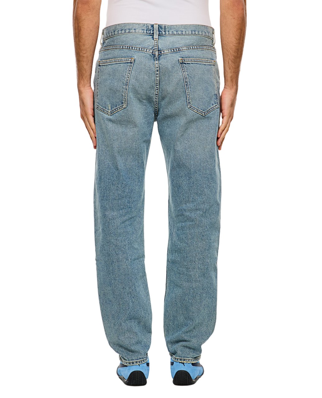 Agolde High-Waisted Light Blue Denim Jeans Blauw