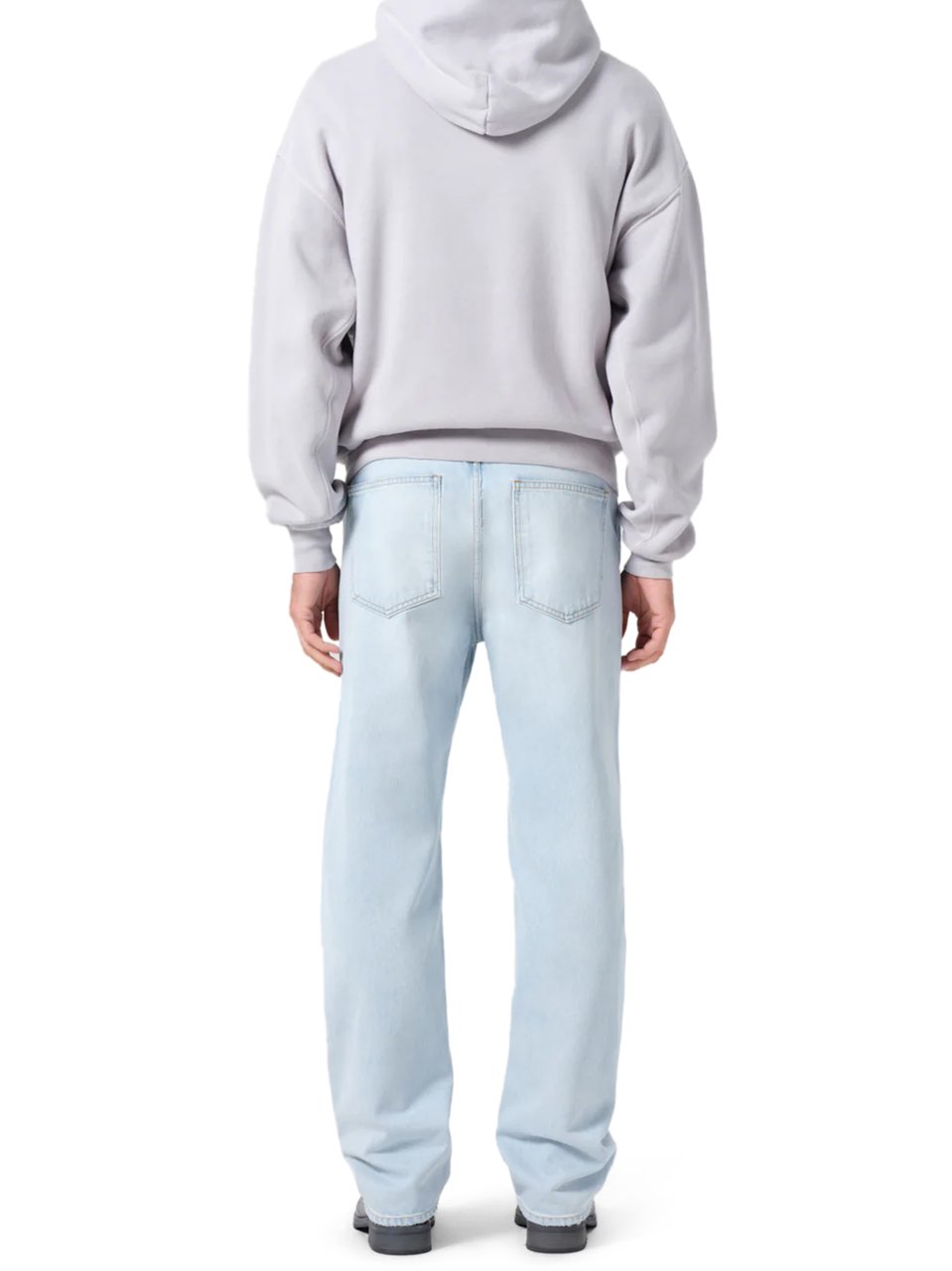 Agolde Light-Washed Denim Trousers with Vintage-Inspired Finish Wit