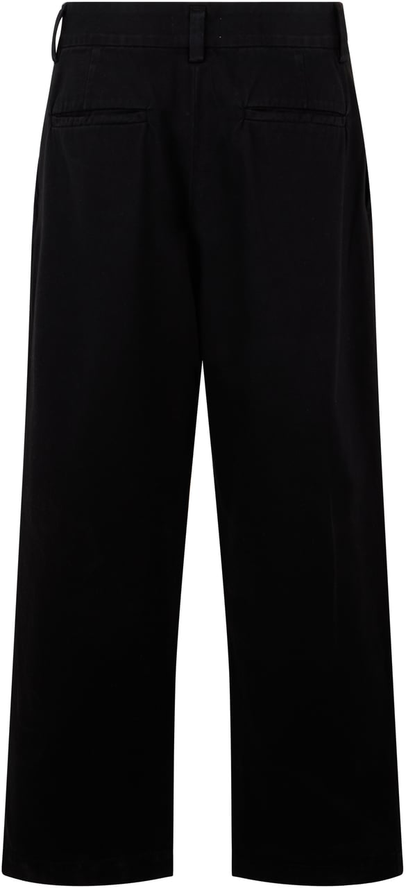 Agolde Loose cotton pants Zwart