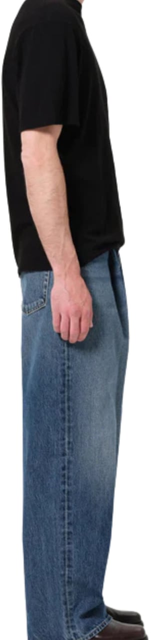 Agolde Brenton Mid-Rise Wide-Leg Jeans Grijs