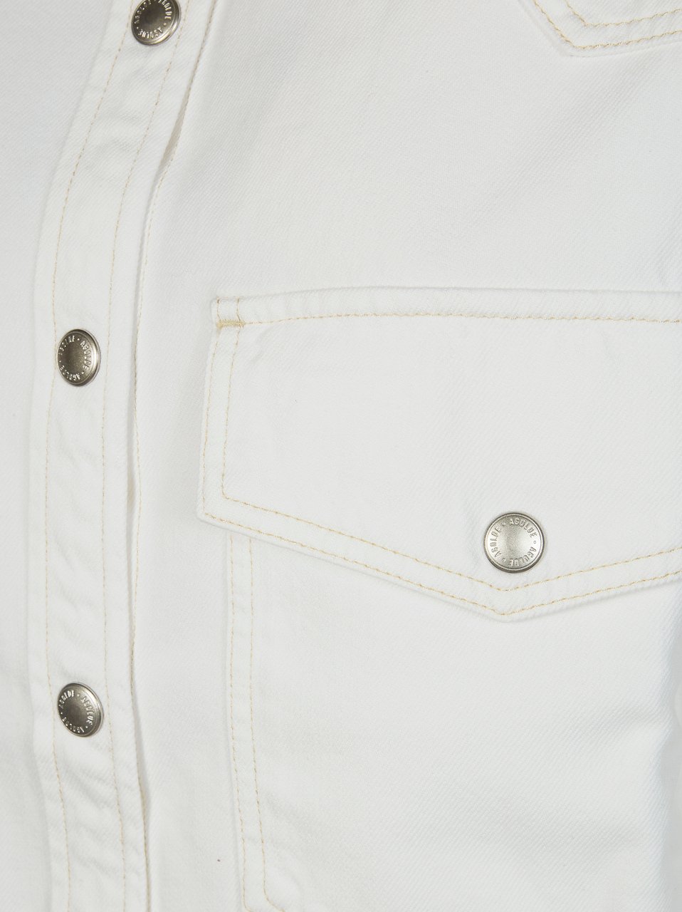 Agolde Milkshake Lotta Flap Pockets Shirt Wit