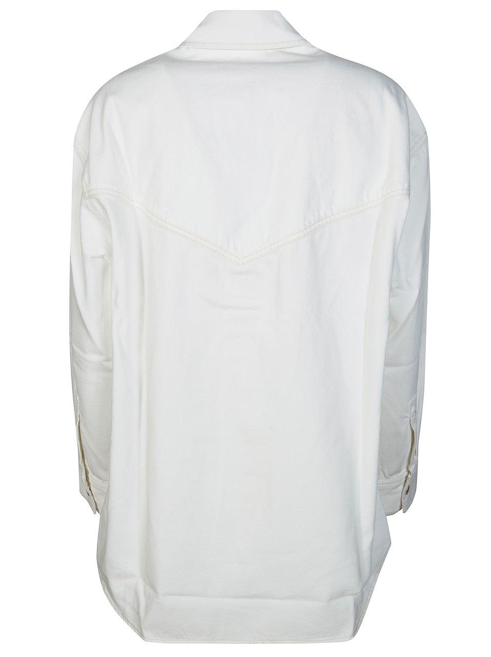 Agolde Milkshake Lotta Flap Pockets Shirt Wit