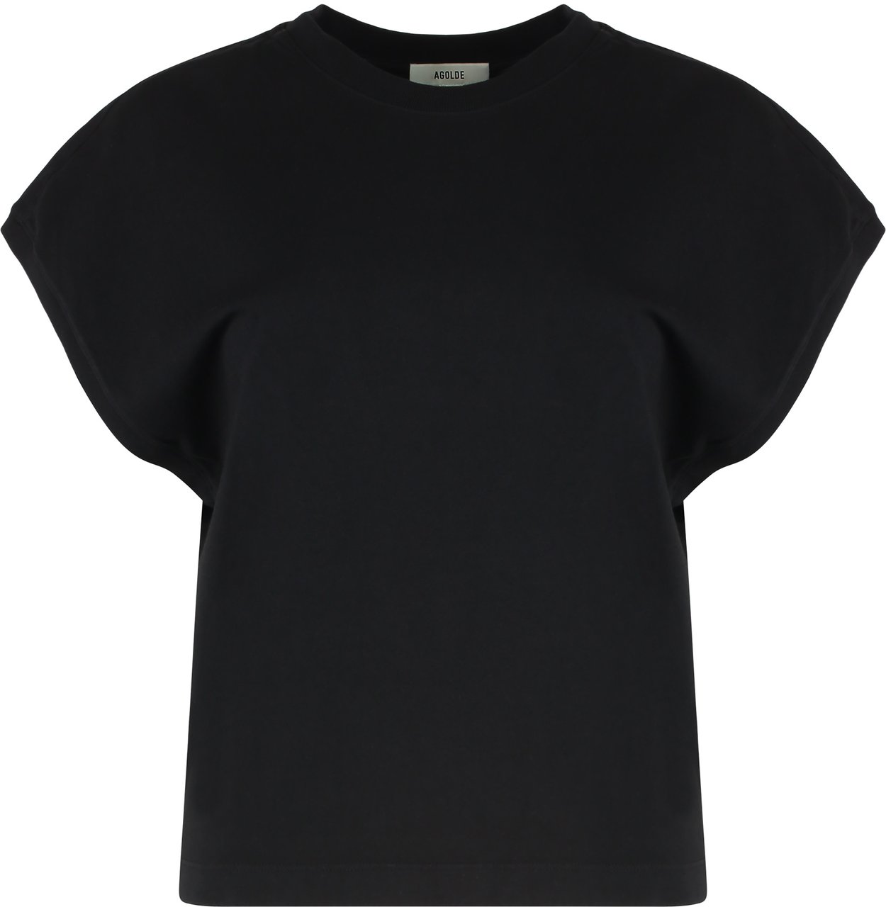 Agolde T-shirt Meg Tee in cotton Zwart