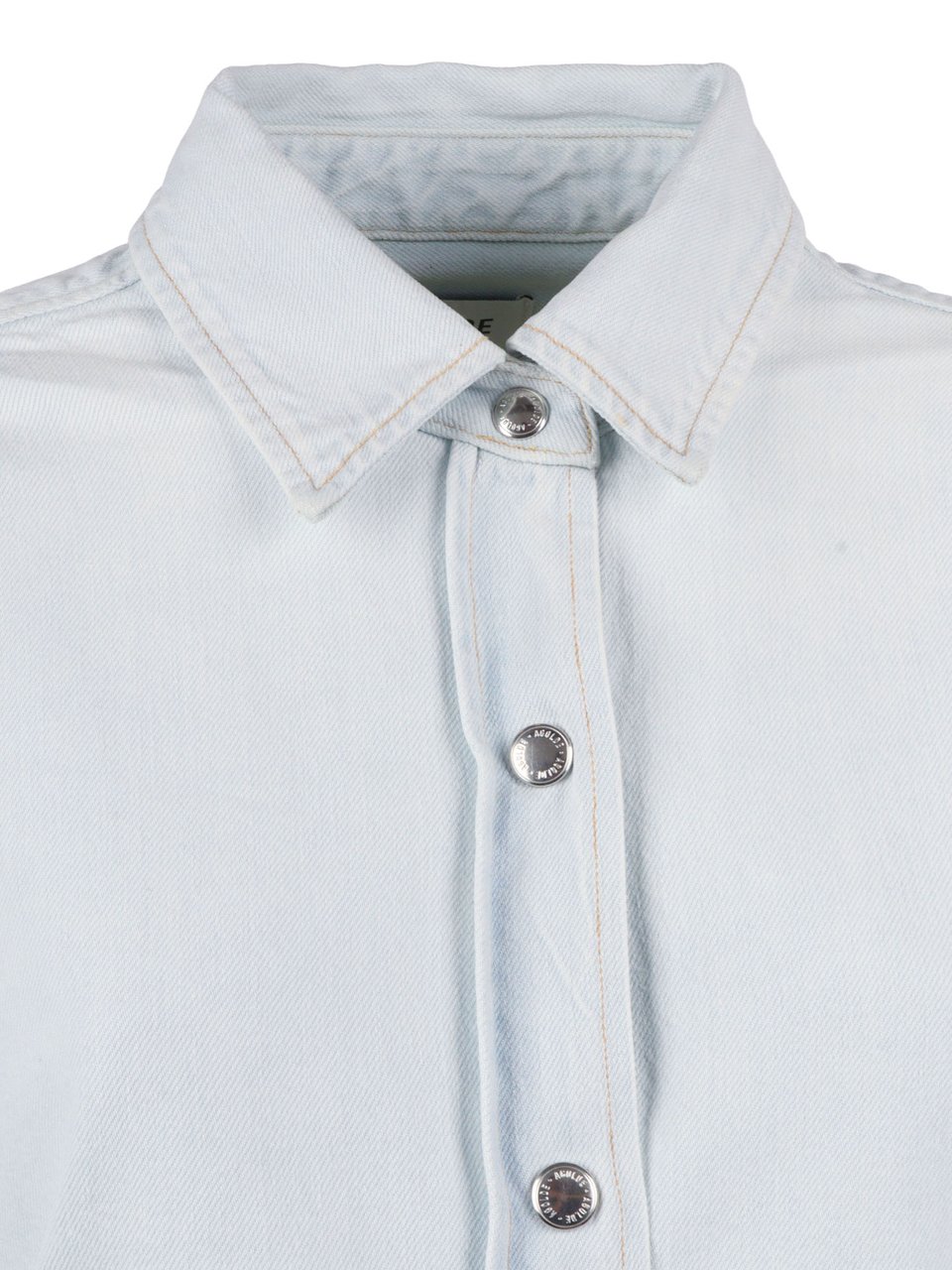 Agolde Theo Asymmetrical Open Back Casual Shirt Wit