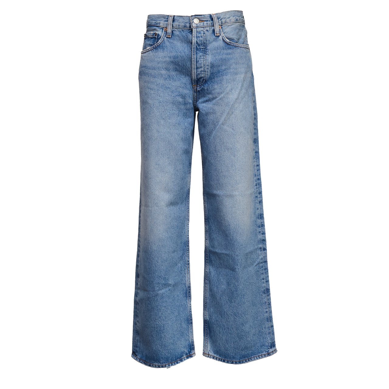 Agolde Low Slung Baggy Wide Jeans Blauw