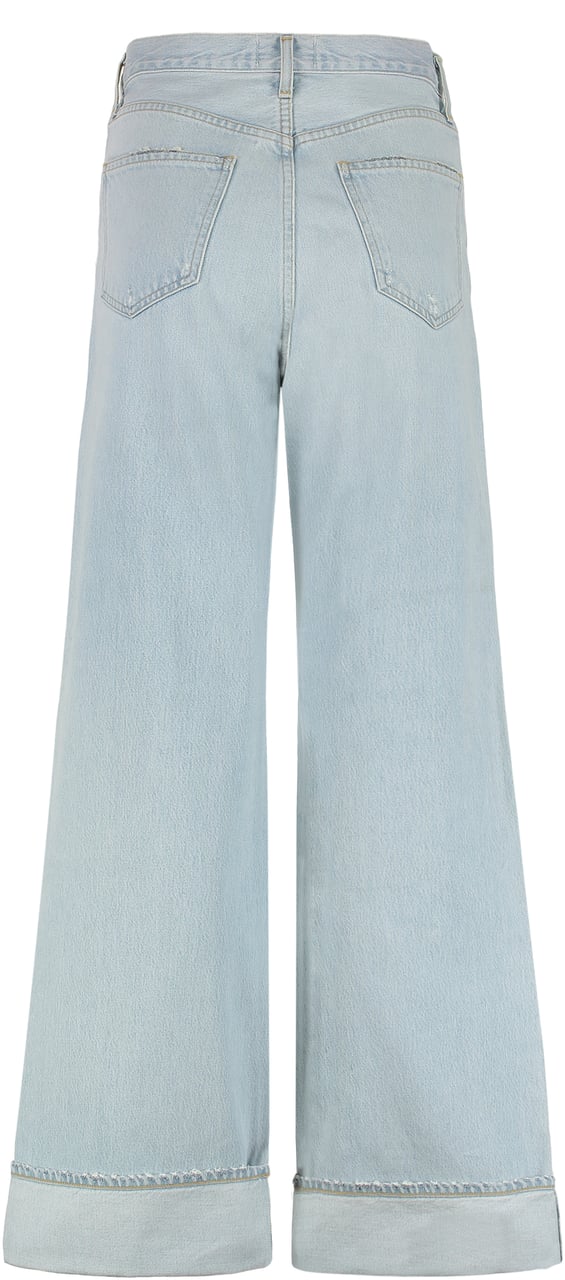 Agolde Dame Wide-leg jeans Blauw