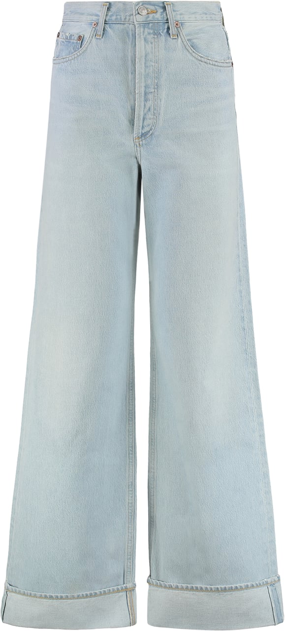 Agolde Dame Wide-leg jeans Blauw