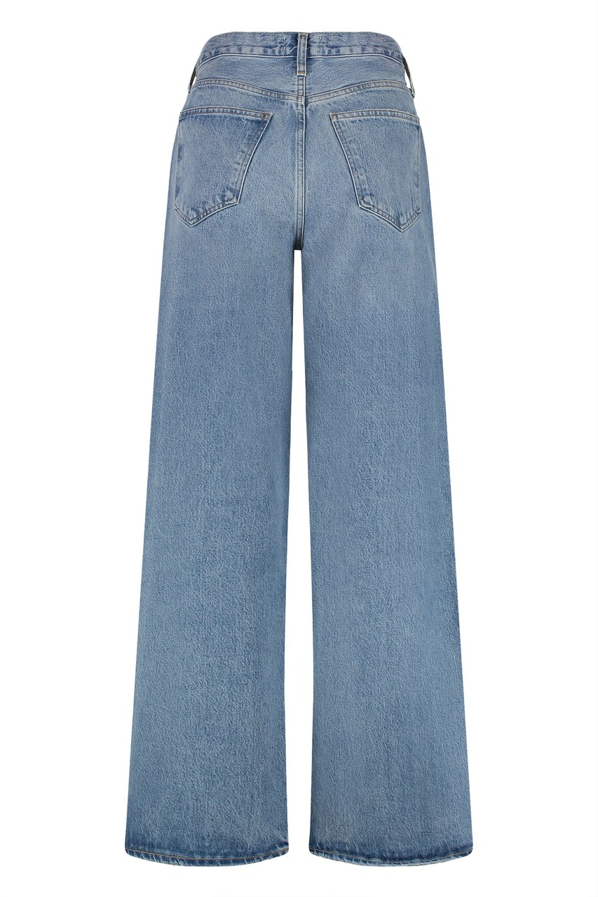 Agolde Low Slung Puddle Straight leg jeans Blauw