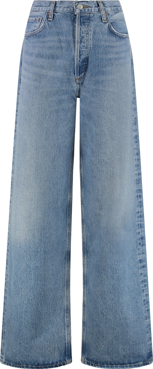 Agolde Low Slung Puddle Straight leg jeans Blauw