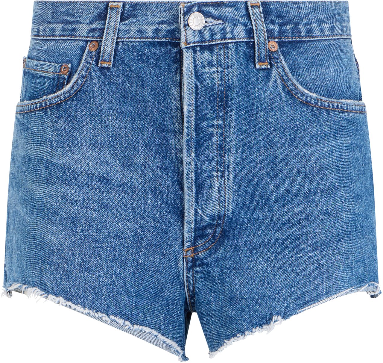 Agolde Shorts in denim Blauw