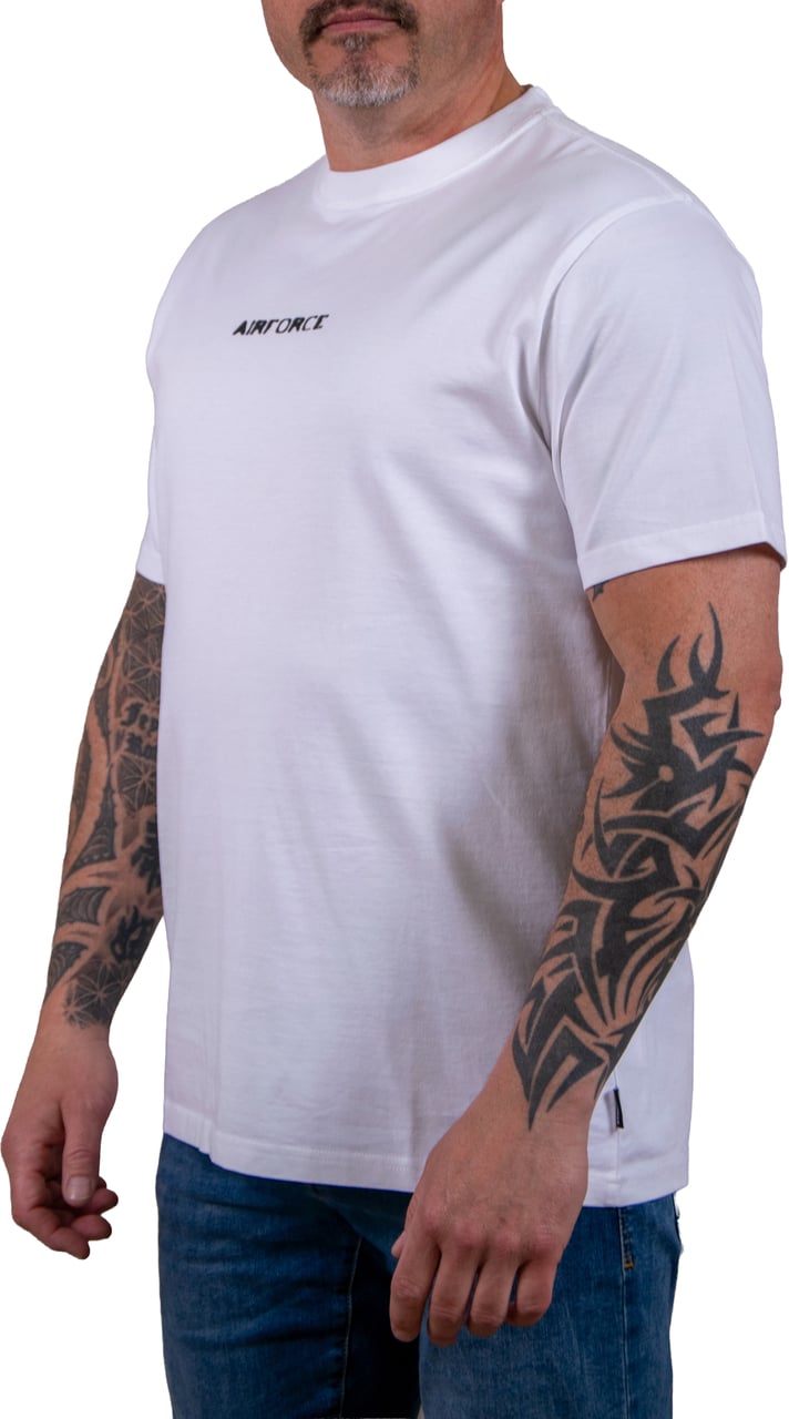 Airforce Hazy Round T-Shirt Wit