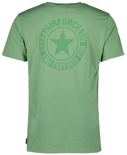 Airforce Wording/Logo T-Shirt Groen