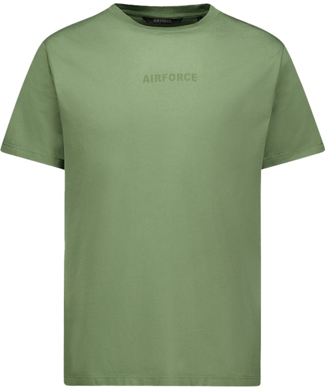 Airforce Wording / Logo T-Shirt Groen