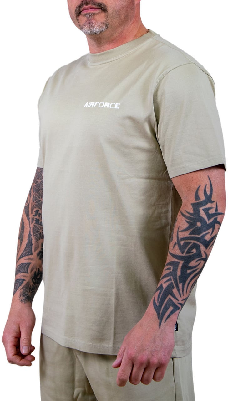 Airforce Doubble Led T-Shirt Beige