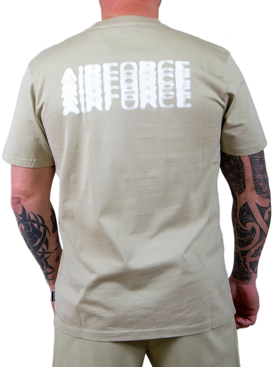 Airforce Doubble Led T-Shirt Beige