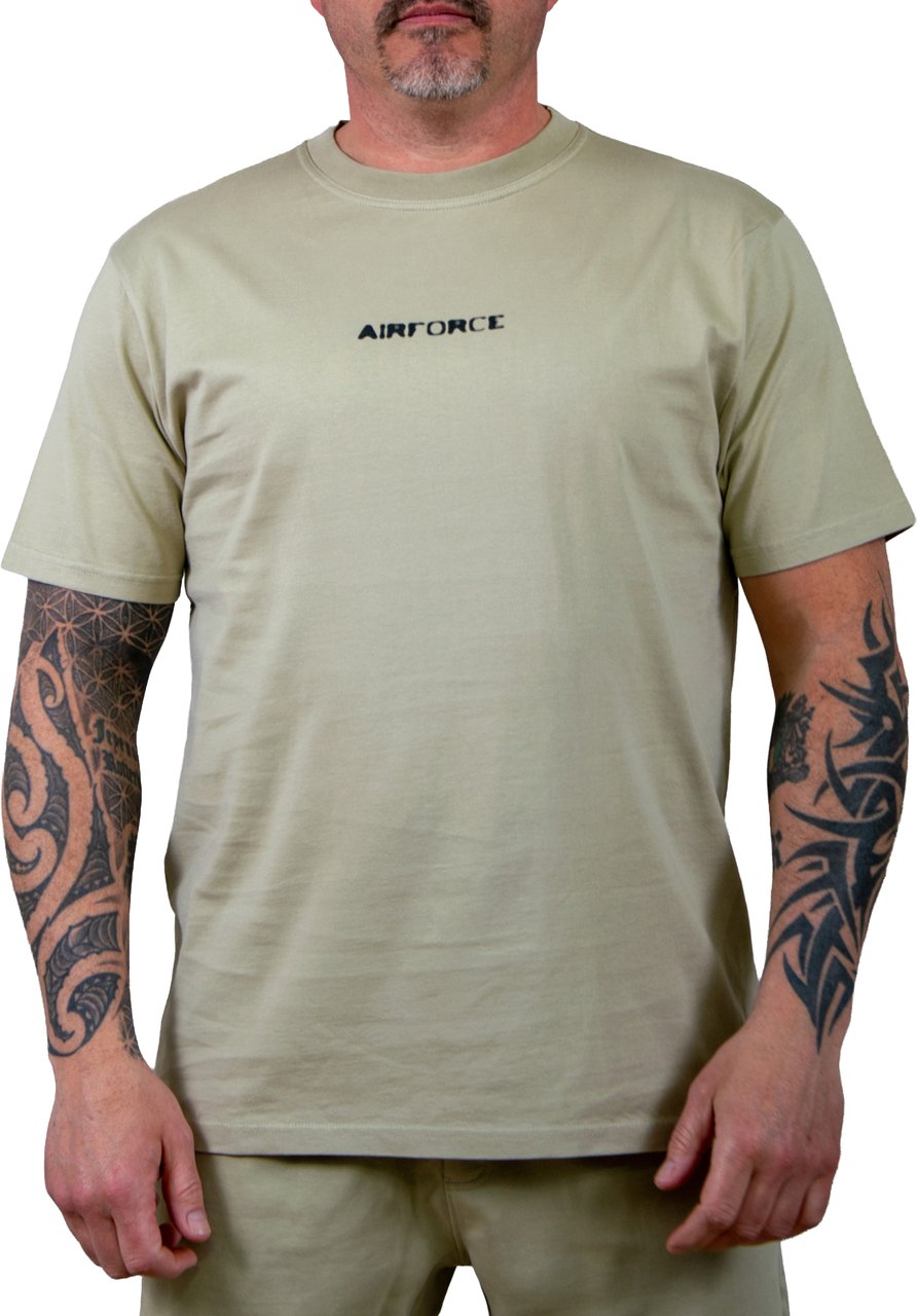 Airforce Airforce Hazy Round T-Shirt Beige