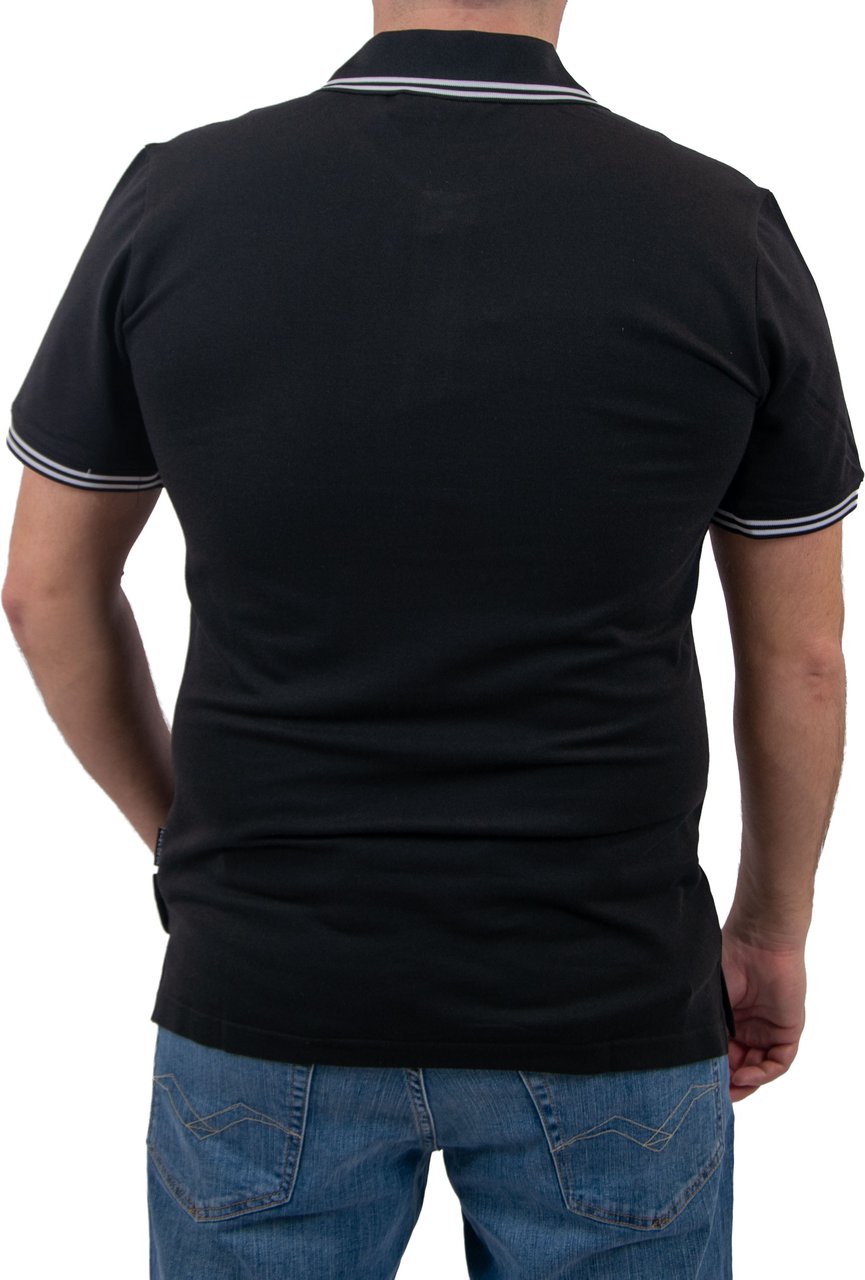 Airforce Airforce Polo Double Stripe Zwart