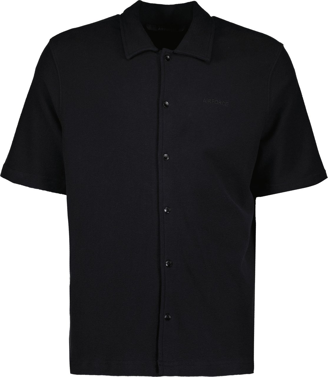 Airforce Woven Short Sleeve Shirt Zwart