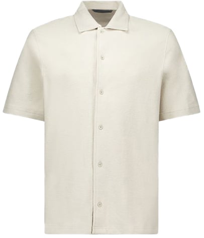 Airforce Woven Short Sleeve Shirt Beige
