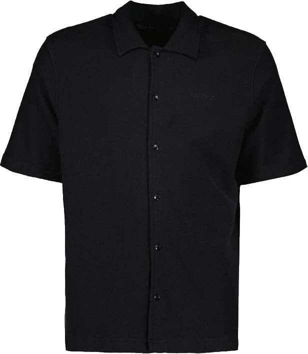 Airforce WOVEN SHORT SLEEVE SHIRT GEM1106 901 True Black Zwart