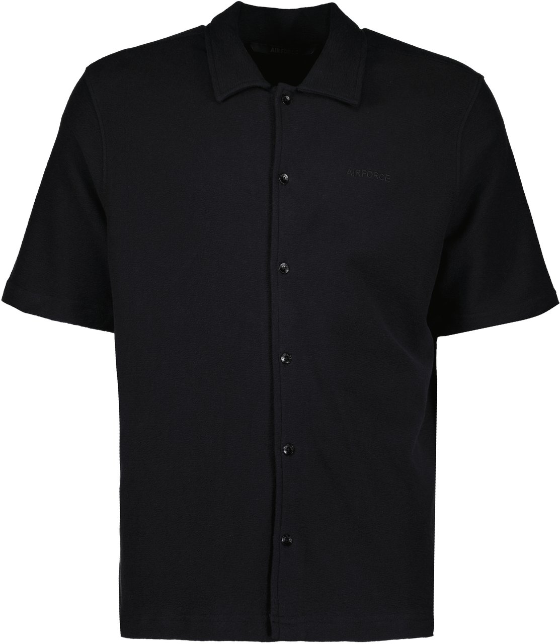Airforce WOVEN SHORT SLEEVE SHIRT GEM1106 901 True Black Zwart