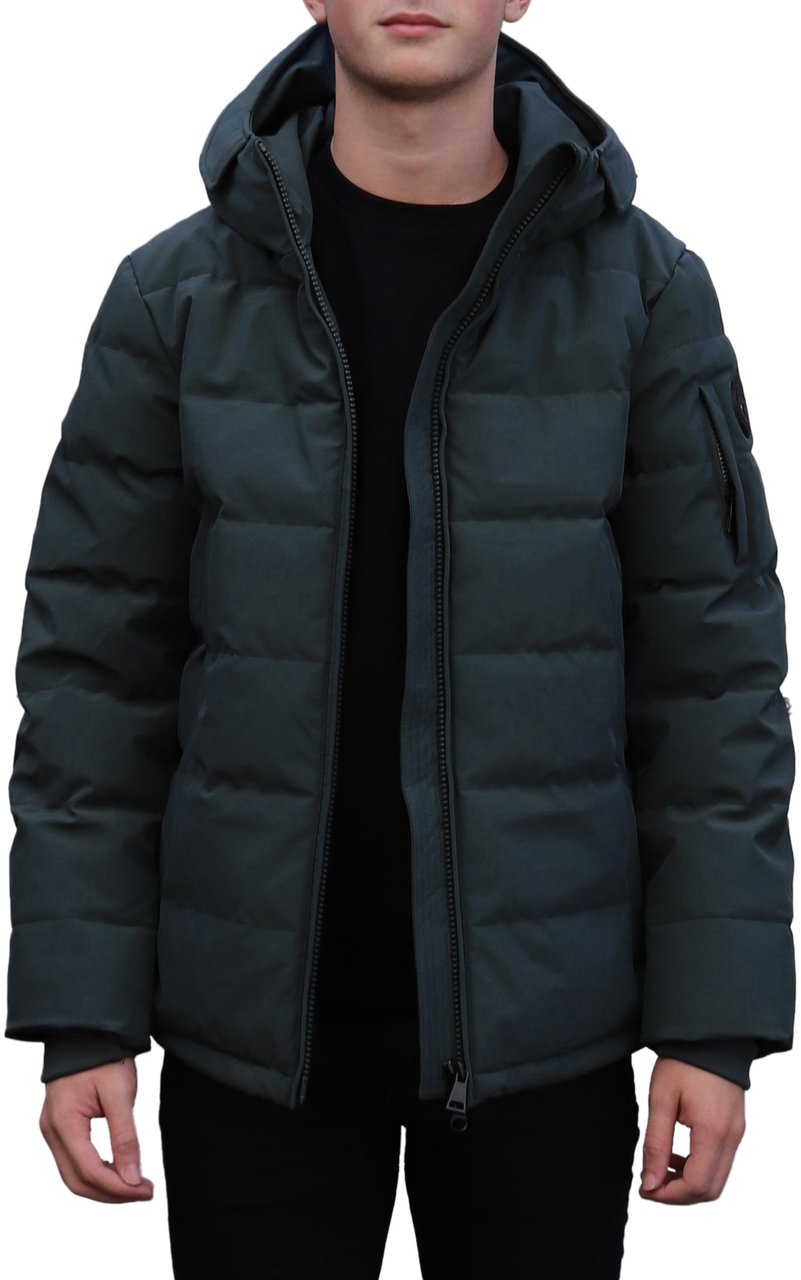 Airforce Mitchell Parka Green Gabels Grijs