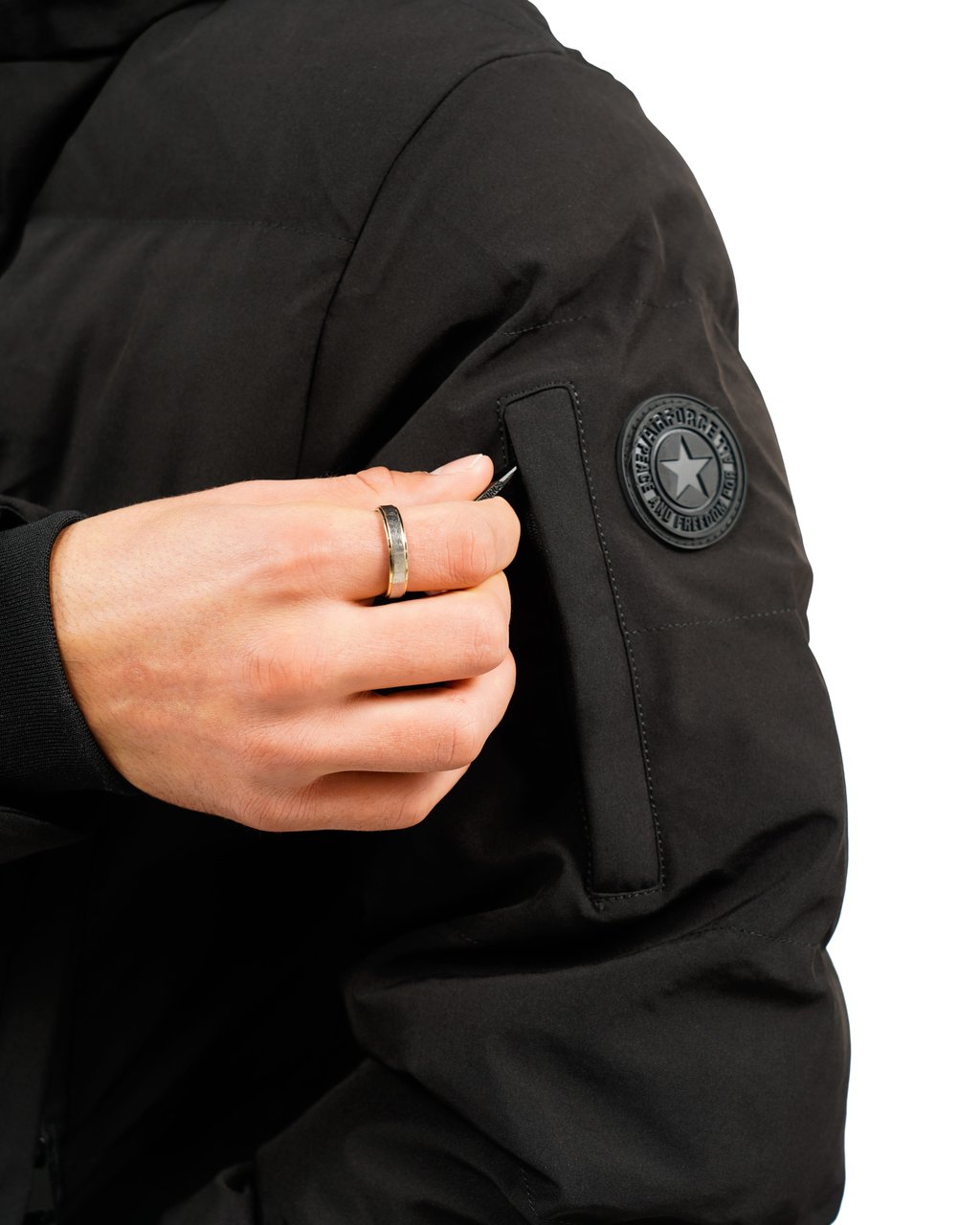 Airforce Mitchell Parka Winterjas Zwart