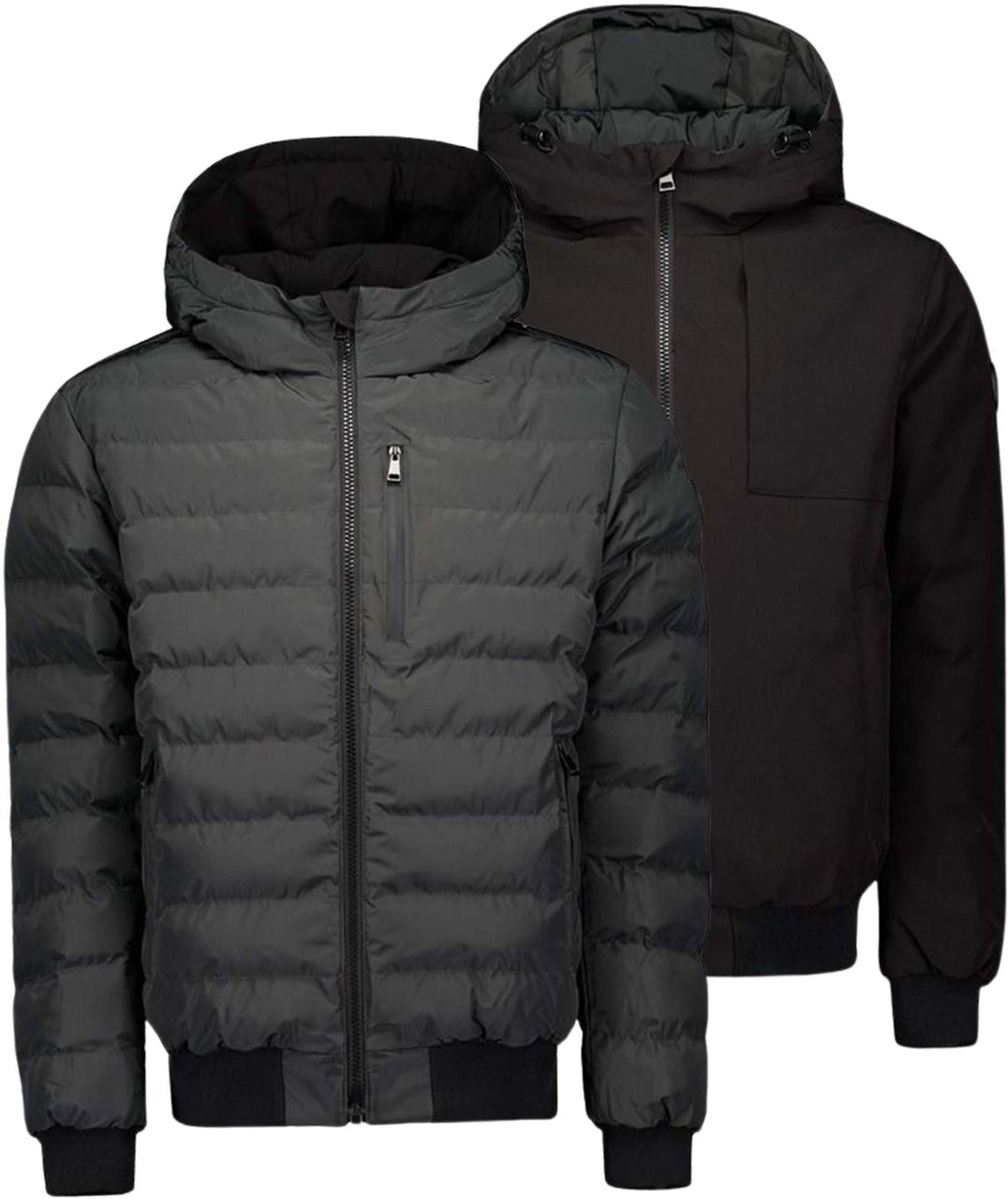 Airforce Reversible Padded Winterjas Zwart