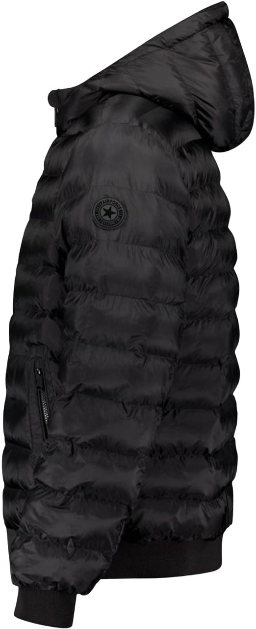 Airforce Hooded Reversible Winterjas Zwart