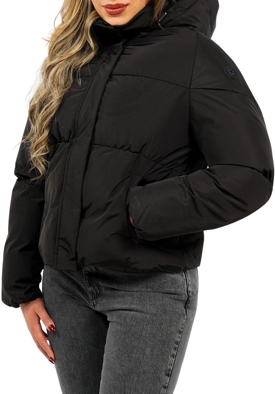 Airforce Maya Puffer Winterjas Zwart