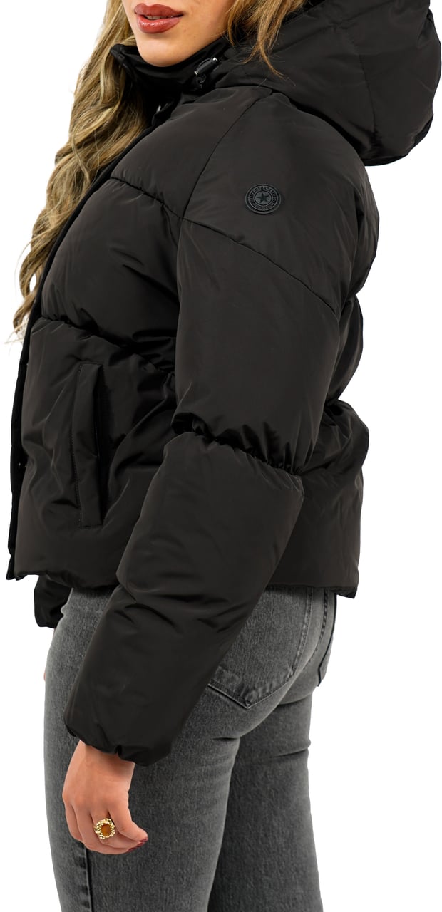 Airforce Maya Puffer Winterjas Zwart