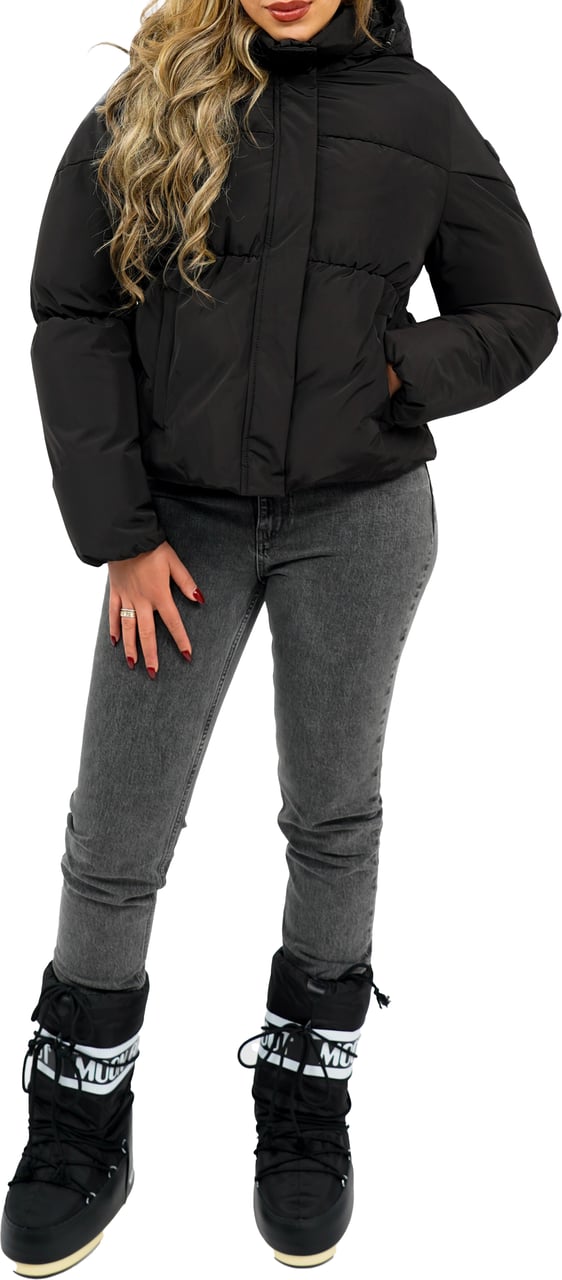 Airforce Maya Puffer Winterjas Zwart