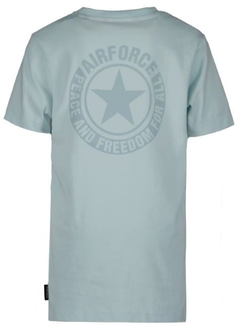 Airforce Woring/Logo T-shirt Blauw