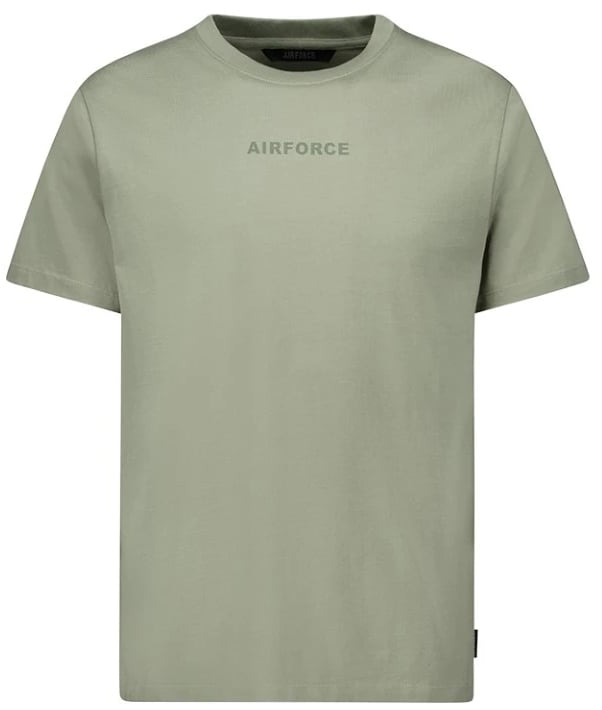 Airforce Woring/Logo T-shirt Groen
