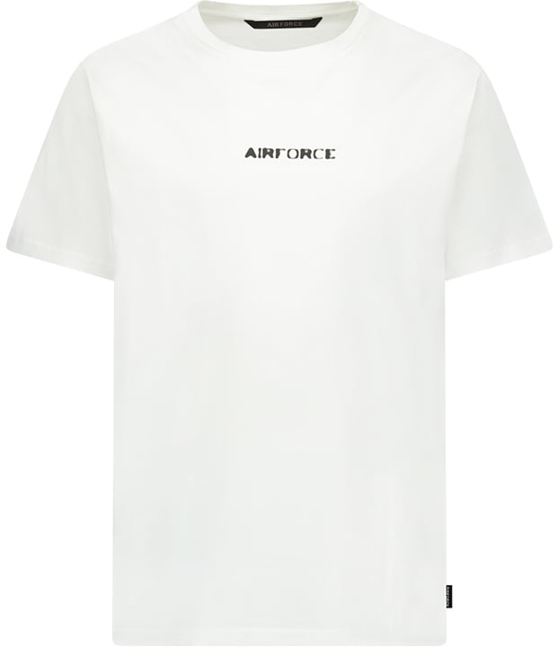 Airforce Hazy Round T-Shirt Wit