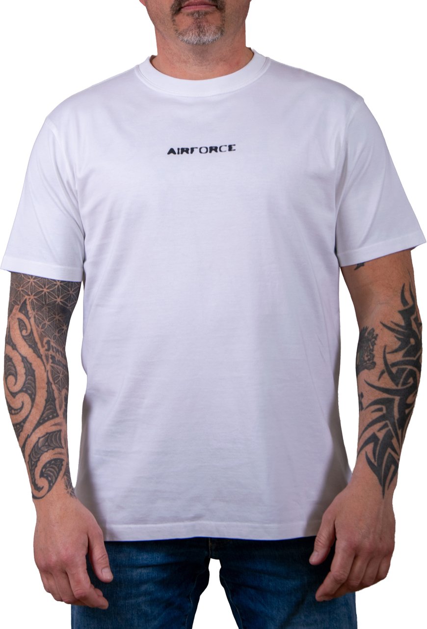 Airforce Hazy Round T-Shirt Wit